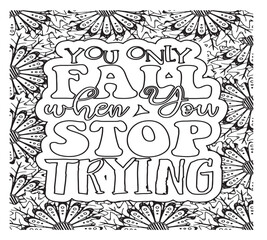 Motivational Quotes Coloring Pages For Adutls