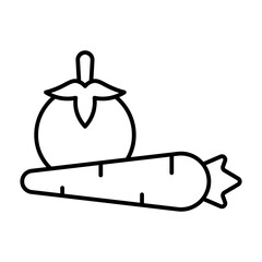 Vegetable line icon