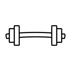 Dumbbell line icon