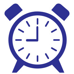 blue alarm clock icon