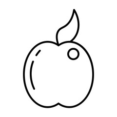 Apple line icon