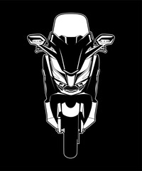 Black and white motorcycles 44