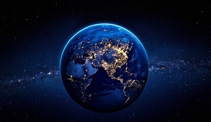 Discover the beauty of our planet as seen from above at night. 