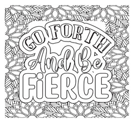 Motivational Quotes Coloring Pages For Adutls
