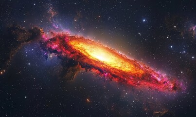 Fototapeta premium Explore the depths of space with distant galaxies and celestial wonders.