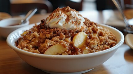 rice pudding with raisins Cinnamon Apple Crumble