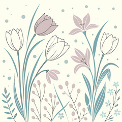 a seamless watercolor floral pattern with a soft.eps