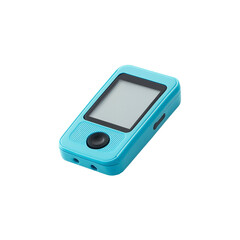 Portable Blue Digital Device with Blank Screen - Modern Technology Gadget
