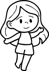 Cartoon Boys and Girls Elements Go to school Character Illustration