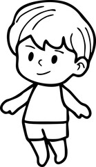 Cartoon Boys and Girls Elements Go to school Character Illustration