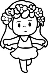 Cartoon Boys and Girls Elements Go to school Character Illustration