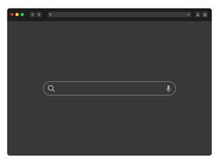 browser window Website mockup template with frames for PC, laptop, tablet.&nbsp;internet browser search engine. Search bar for ui ux design and web site. Vector illustration for UI and web design presentat