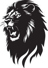 Big Lion Head icons vector