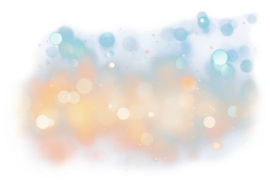 Cold night bokeh light watercolor  outdoors