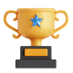 3D Icon of Winner trophy
