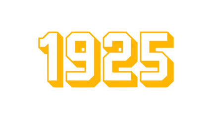 1925 Golden Year Vintage Design