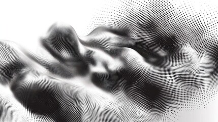 Abstract halftone fluid design