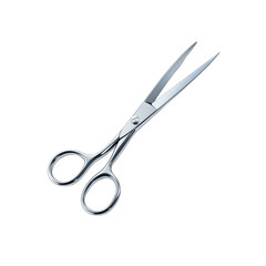 Professional Hairdressing Scissors Isolated on Black Background