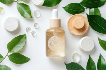 clarifying facial cleanser isolate on white background