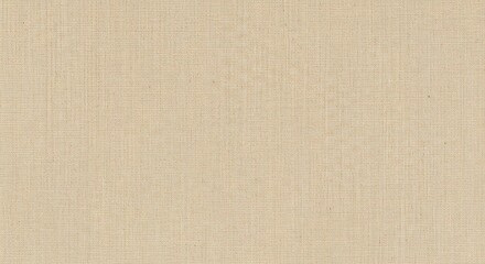 Fototapeta premium Neutral Beige Woven Fabric Texture Soft Linen Surface with Natural Fibers
