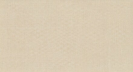 Fototapeta premium Organic Woven Canvas Texture in Neutral Beige Vintage Linen Fabric Background