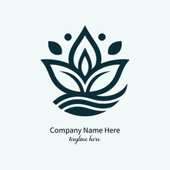 wellness logo design vector 