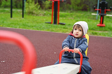 Child on the swing
