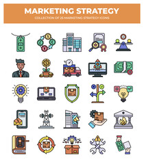 Collection of 25 Marketing Strategy Icons: Boost Your Brand