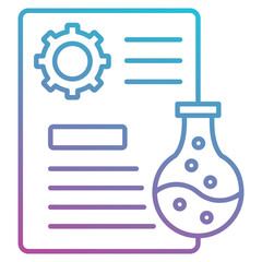 experiment icon element for design