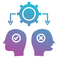 Conflict Management icon element for design