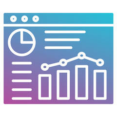 analytics icon element for design