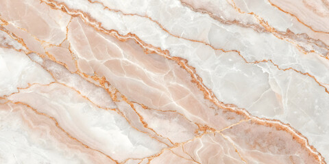 Blush pink and soft ivory marble with radiant golden lines. Gentle cloud-like formations combine with glowing veins to create a romantic, luxurious stone surface