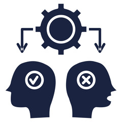 Conflict Management icon element for design
