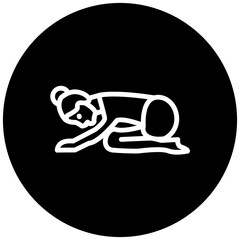 Fototapeta premium Hare Pose Icon