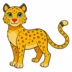 Celestial Cheetah vector illustration