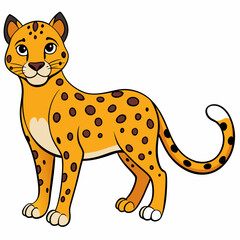 Celestial Cheetah vector illustration