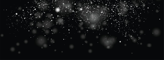 Falling winter snowflakes background design