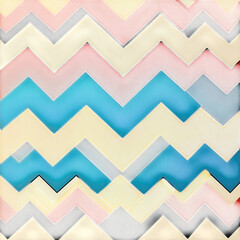 Bold zigzag pattern with rich earthy tones that create visual depth for on transparent background