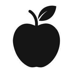 apple on black