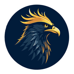 Obraz premium eagle head vector illustration