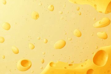 seamless vector background of cheese cheese pattern