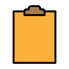 Clipboard Vector Filled Icon Design