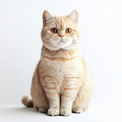 Obraz premium cat on white background