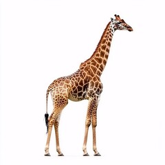 Fototapeta premium giraffe on white background