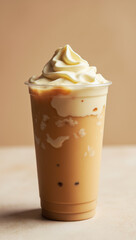Rich Frozen Thai Tea "Custard" Drink (Optional Egg Yolk for Creaminess)