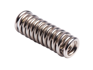 little stainless steel spring isolated on white background, ONG