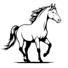 Fototapeta premium Wild Grace: A Stallion's Run