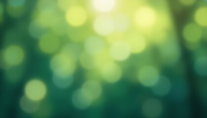 Obraz premium Abstract Green and Blue Blurred Gradient Background with Light for Nature and Ecology Concept in Vector Illustration