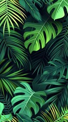 Tropical plant backgrounds vegetation.