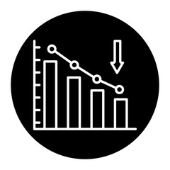 Decline Diagram Icon